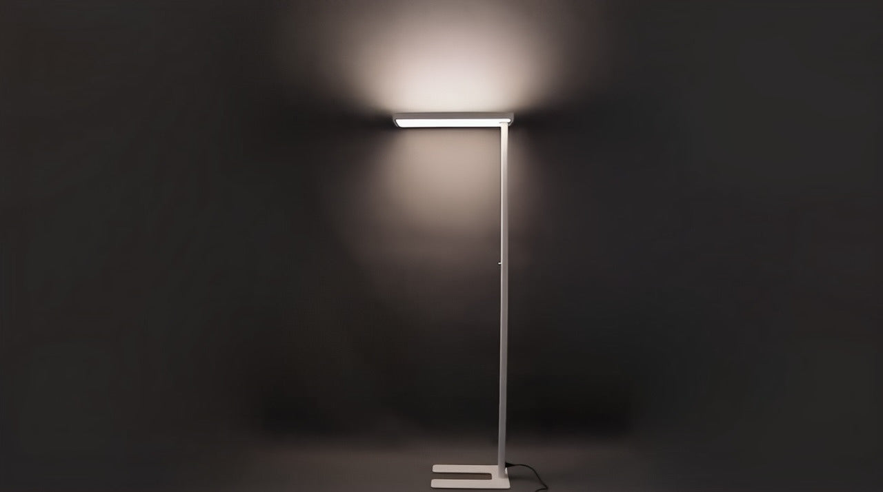 Ovosun standing lamp turned on